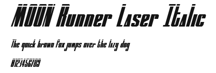 MOON Runner Laser Italic Preview