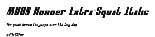 MOON Runner Extra-Squat Italic Preview