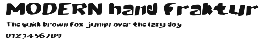 MODERN hand fraktur Preview