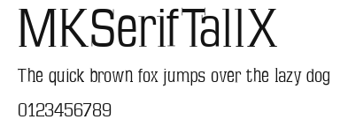 MKSerifTallX Preview