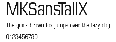 MKSansTallX Preview