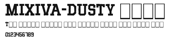 MIXIVA-DUSTY demo Preview