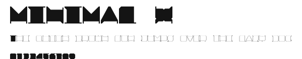 MINIMAL X Preview