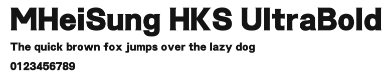 MHeiSung HKS UltraBold Preview