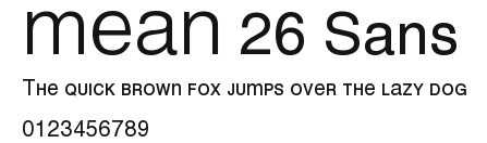 MEAN 26 Sans Preview