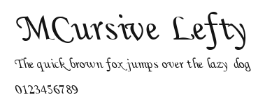 MCursive Lefty Preview