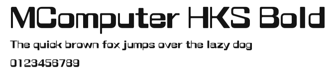 MComputer HKS Bold Preview