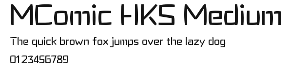 MComic HKS Medium Preview