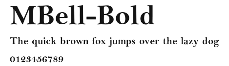 MBell-Bold Preview