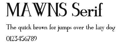 MAWNS Serif Preview