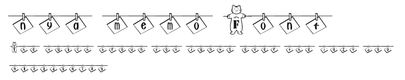 nya-memo Font Preview