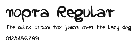 nopra Regular Preview