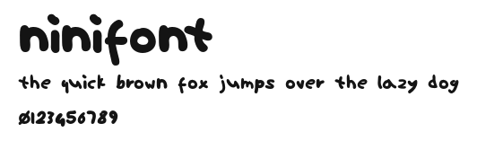ninifont Preview