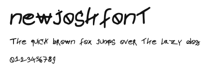 newjoshfont Preview