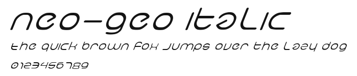 neo-geo italic Preview