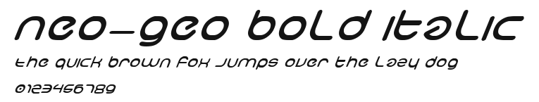 neo-geo bold italic Preview