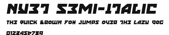Nyet Semi-Italic Preview