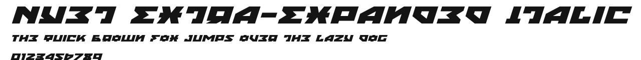 Nyet Extra-Expanded Italic Preview
