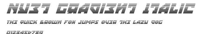 Nyet Gradient Italic Preview