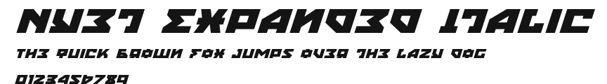 Nyet Expanded Italic Preview