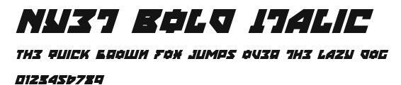 Nyet Bold Italic Preview