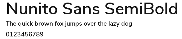 Nunito Sans SemiBold Preview
