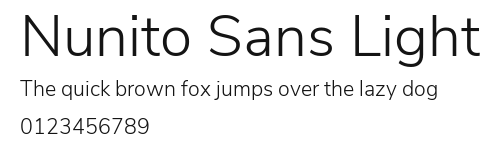 Nunito Sans Light Preview