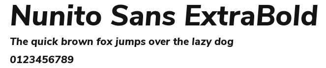 Nunito Sans ExtraBold Preview