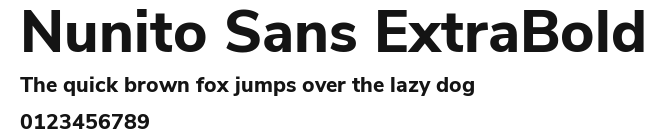 Nunito Sans ExtraBold Preview