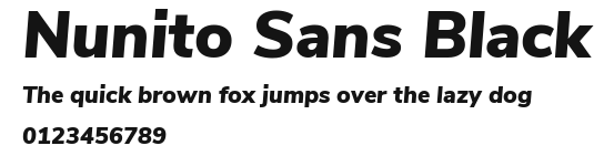Nunito Sans Black Preview
