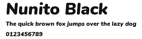 Nunito Black Preview