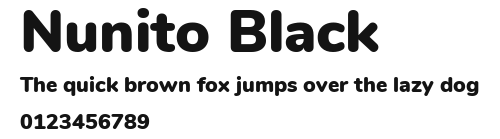 Nunito Black Preview