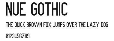 Nue Gothic Preview