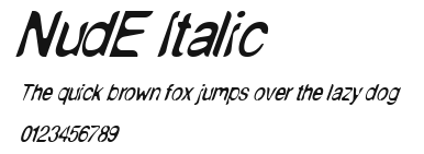 NudE Italic Preview