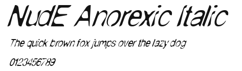 NudE Anorexic Italic Preview