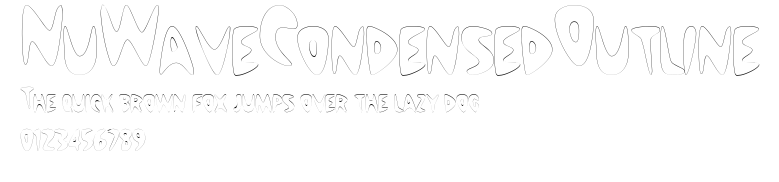 NuWaveCondensedOutline Preview