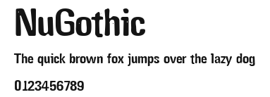 NuGothic Preview