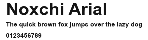 Noxchi Arial Preview