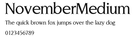 NovemberMedium Preview