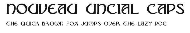 Nouveau Uncial Caps Preview