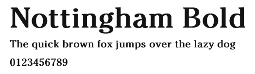 Nottingham Bold Preview
