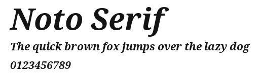 Noto Serif Preview