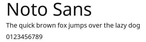 Noto Sans Preview