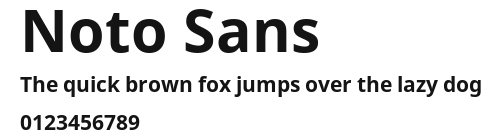 Noto Sans Preview