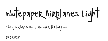 Notepaper Airplanes Light Preview