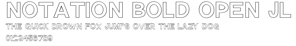 Notation Bold Open JL Preview