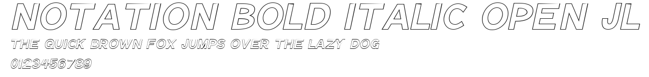 Notation Bold Italic Open JL Preview