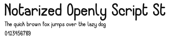 Notarized Openly Script St Preview