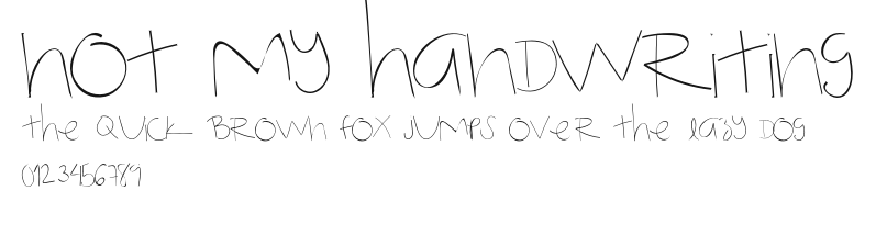 Not My Handwriting Preview