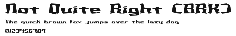 Not Quite Right (BRK) Preview